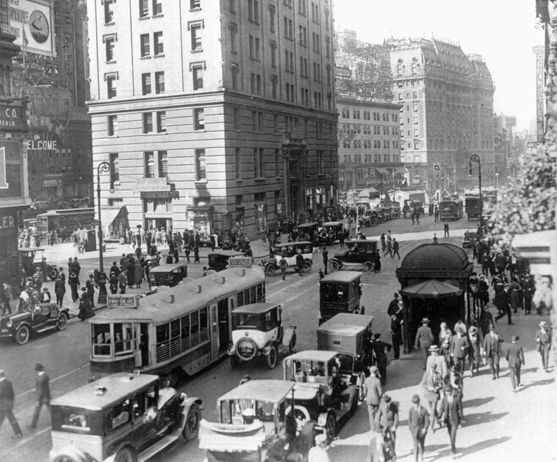 Times Square en 1920. AP